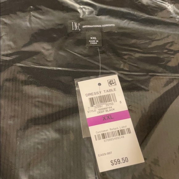 NWT INC Men's Ribbed Button Neck Sweater - Picture 2 of 2